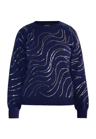 usha Knitted pullover women marine