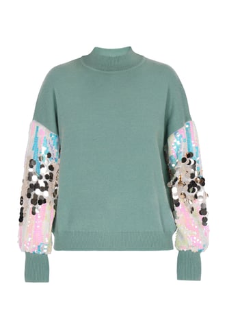 IZIA Pullover women aqua