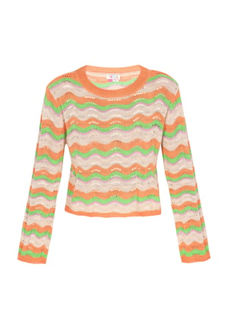 IZIA Jumper vrouwen oranje veelkleurig