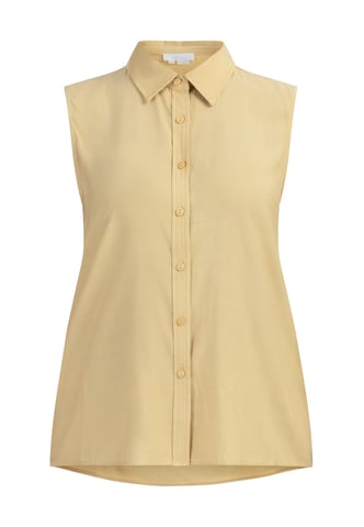 usha blouse top women light yellow