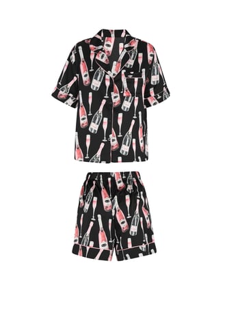 Faina Nachtkleding vrouwen zwart veelkleurig