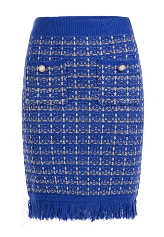 Faina Knitted skirt women dark blue