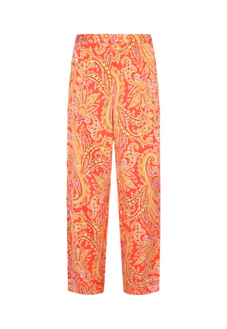 IZIA Broek vrouwen oranje veelkleurig