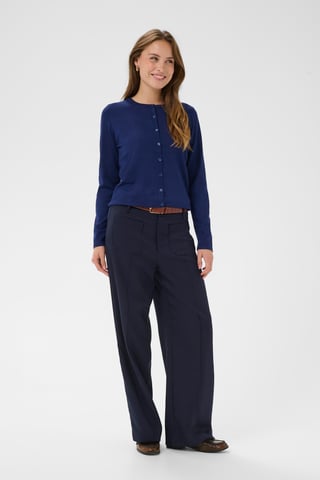 A8661, MilaSZ R-Neck Cardigan Knitted cardigan Classic fit