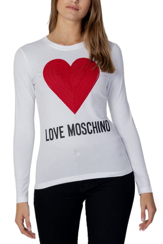 Long Sleeve Embellished Heart Tshirt