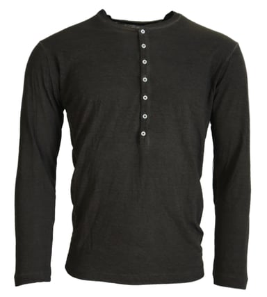 Long Sleeve Henley Shirt Tsh3535