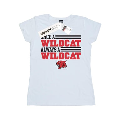 Disney Womens/Ladies High School Musical The Musical Once A Wildcat Cotton T-Shirt (White)