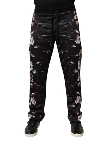 Floral Print Casual Trousers