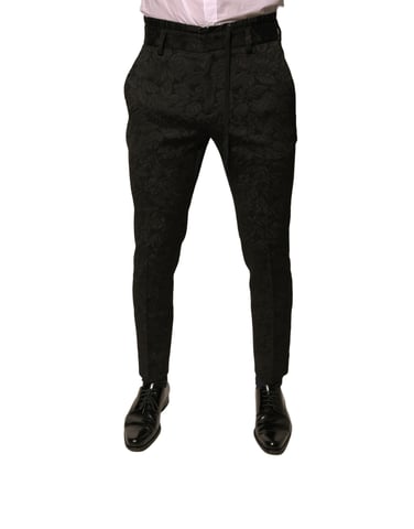 Slim Fit Floral Trousers