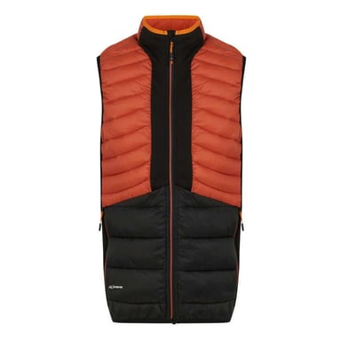Regatta Mens Leedre Hybrid Gilet (Red Ochre/Black)