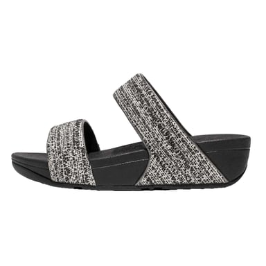 Fit Flop Womens/Ladies Lulu Shimmer Weave Sliders (Black)
