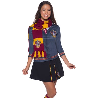 Harry Potter Deluxe Gryffindor Scarf (Claret Red/Yellow)