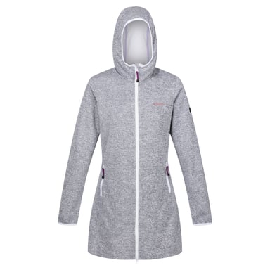 Regatta Womens/Ladies Bloomfield Marl Longline Fleece Jacket (Heather/White)