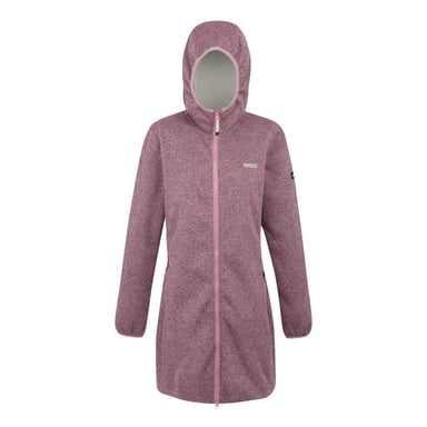Regatta Womens/Ladies Bloomfield Marl Longline Fleece Jacket (Lilas/Light Vanilla)