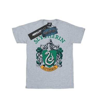 Harry Potter Boys Slytherin Crest T-Shirt (Sports Grey)