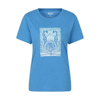 Mountain Warehouse Womens/Ladies Seahorse Relaxed Fit T-Shirt (Blue)