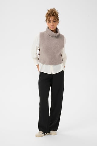 CRStarfi Short Knit Slipover Knitted pullover Straight fit