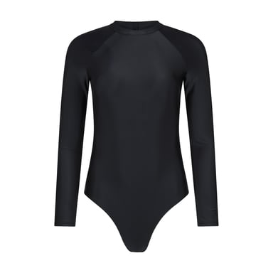 Mountain Warehouse Womens/Ladies Sydney Long-Sleeved One Piece Swimsuit (Black)