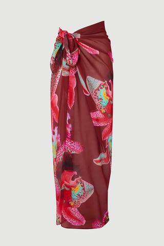 Beach Viscose Georgette Photographic Floral Sarong