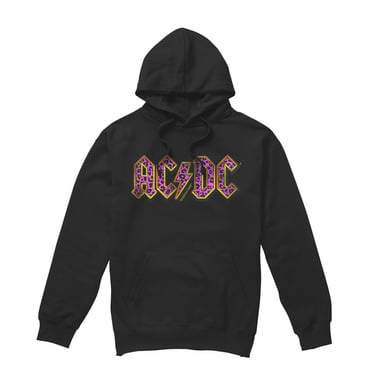 AC/DC Mens Animal Print Hoodie (Black)