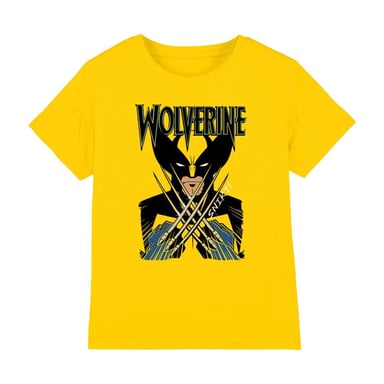 Marvel Childrens/Kids X-Men Wolverine Action Shot T-Shirt (Yellow)
