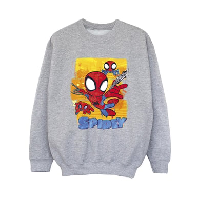 Marvel Boys Spidey And His Amazing Friends Flying Sweatshirt (Sports Grey)