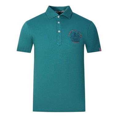 Aquascutum Unisex Adult Aldis London Logo Polo Shirt (Sea Green)