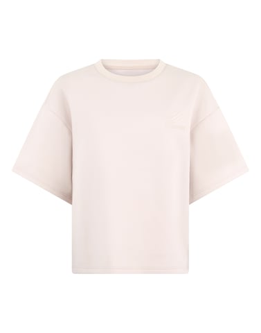 Rund halsad t-shirt med ikon, skrapa