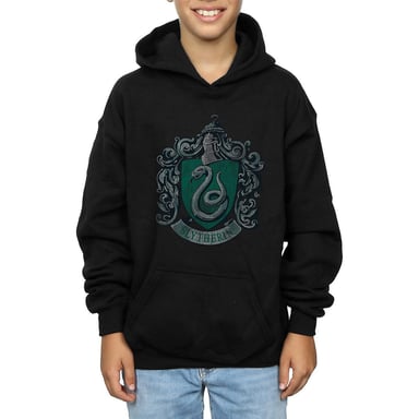 Harry Potter Boys Slytherin Cotton Hoodie (Black)