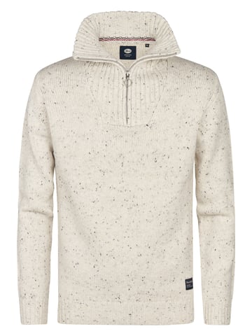 Petrol Industries - Knitted Half-Zip Sweater Denver Men - White