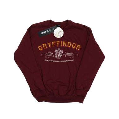 Harry Potter Womens/Ladies Gryffindor Team Quidditch Sweatshirt (Burgundy)