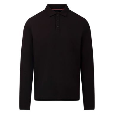 Trespass Mens Leblanc Long-Sleeved Polo Shirt (Black)