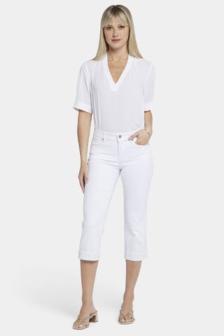 Marilyn Straight Crop Jeans In Cool Embrace® Denim | Optic White