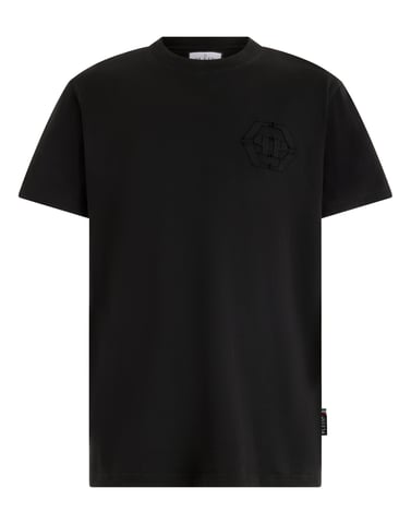 Round Neck T-Shirt Raw Edge Monogram Monogram