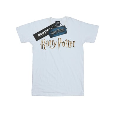 Harry Potter Girls Full Colour Logo Cotton T-Shirt (White)