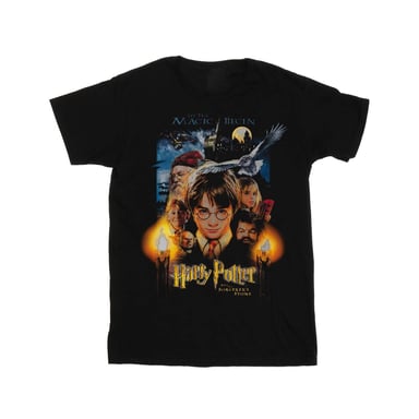 Harry Potter Boys The Sorcerer´s Stone Poster T-Shirt (Black)