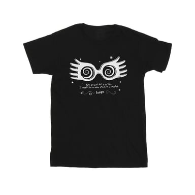 Harry Potter Girls Luna Being Different Cotton T-Shirt (Black)