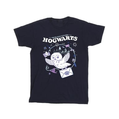 Harry Potter Boys Owl Letter From Hogwarts T-Shirt (Navy Blue)