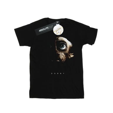 Harry Potter Womens/Ladies Dobby Portrait Cotton Boyfriend T-Shirt (Black)