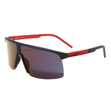 Hugo Boss Mens Matte Sunglasses (Black/Red)