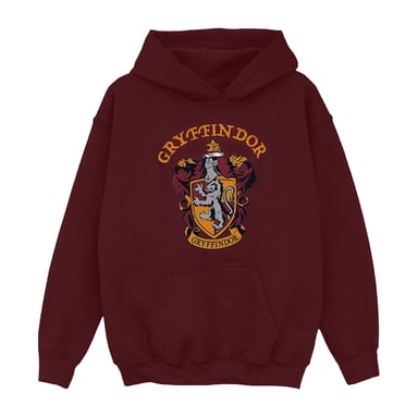 Harry Potter Girls Gryffindor Crest Hoodie (Burgundy)