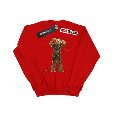 Star Wars Mens Chewbacca Christmas Lights Sweatshirt (Red)