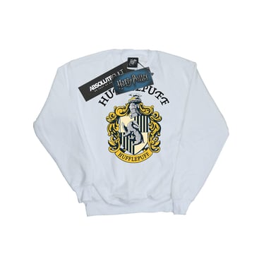 Harry Potter Womens/Ladies Hufflepuff Logo Sweatshirt (White)