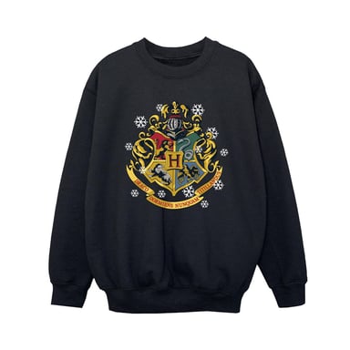 Harry Potter Boys Christmas Crest Sweatshirt (Black)
