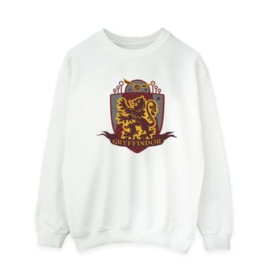 Harry Potter Mens Gryffindor Chest Badge Sweatshirt (White)
