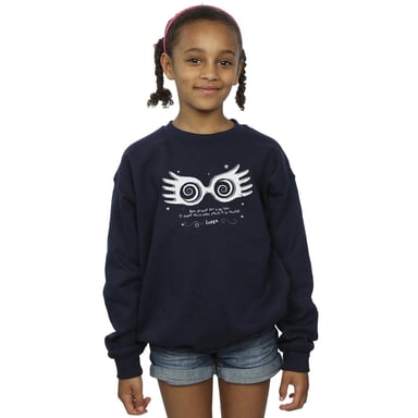 Harry Potter Girls Luna Being Different Sweatshirt (Navy Blue)