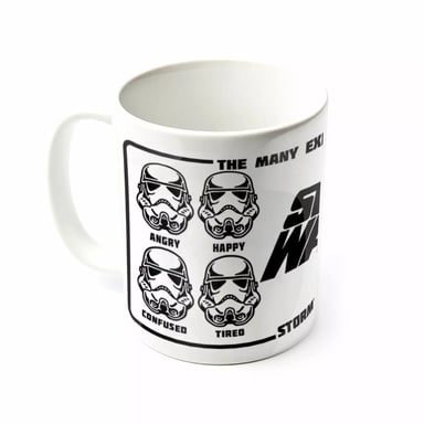 Star Wars Expressions Of A Stormtrooper Mug (White/Black)