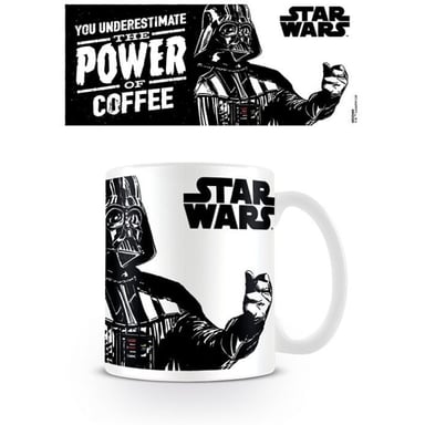 Star Wars The Power Of Coffee Mug (White/Black)