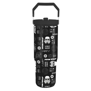 Star Wars Tech Darth Vader & Stormtrooper 880ml Tumbler (Black/White)