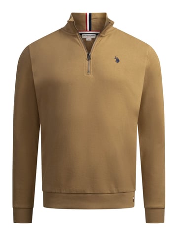 U.S. POLO ASSN. heren half-zip trui USNiico van katoenmix